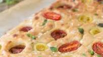 Poolish focaccia bread with cherry tomatoes Poolish focaccia bread with cherry tomatoes