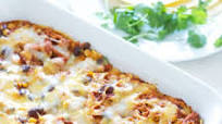 BBQ Chicken Enchilada Casserole BBQ Chicken Enchilada Casserole