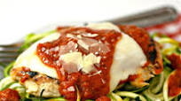 Chicken Parmesan with Zucchini Pasta Chicken Parmesan with Zucchini Pasta