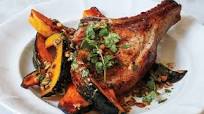 Pork Chops and Squash with Pumpkin Seed Vinaigrette Pork Chops and Squash with Pumpkin Seed Vinaigrette