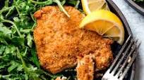 Air Fryer Chicken Milanese with Arugula Air Fryer Chicken Milanese with Arugula
