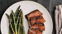 Grilled New York Strip Steak with Asparagus Grilled New York Strip Steak with Asparagus