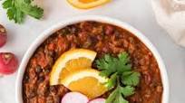Vegetarian chili with orange and cinnamon Vegetarian chili with orange and cinnamon