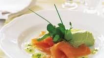 Smoked salmon with orange dressing and avocado pâté Smoked salmon with orange dressing and avocado pâté