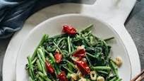 Stir Fried Water Spinach - Two Ways Stir Fried Water Spinach - Two Ways