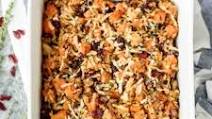 Chicken and Wild Rice Casserole with Butternut Squash and Cranberries Chicken and Wild Rice Casserole with Butternut Squash and Cranberries