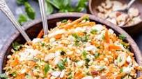 Mediterranean Bulgur Salad with Carrots, Almonds and Feta Mediterranean Bulgur Salad with Carrots, Almonds and Feta