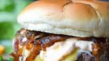 Skillet Burger with Caramelized Onions Skillet Burger with Caramelized Onions