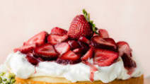 One Layer Strawberry Shortcake Cake One Layer Strawberry Shortcake Cake