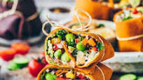 Veggie Wraps with Hummus Veggie Wraps with Hummus