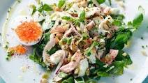 Hot-smoked trout and egg salad Hot-smoked trout and egg salad