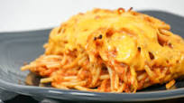 Leftover Spaghetti Bake Leftover Spaghetti Bake
