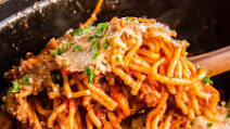 Crock Pot Spaghetti Casserole Recipe Crock Pot Spaghetti Casserole Recipe
