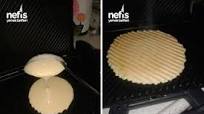 Tost Makinesinde Waffle Hamuru Tost Makinesinde Waffle Hamuru
