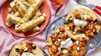 Chicken & Poblano Tostadas with Roasted Zucchini Chicken & Poblano Tostadas with Roasted Zucchini