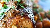 Slow Cooker Pork Roast with Peach Salsa and Sweet Potatoes Slow Cooker Pork Roast with Peach Salsa and Sweet Potatoes