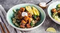 Spicy Barbacoa Tempeh with Lime Swiss Chard & Avocado Spicy Barbacoa Tempeh with Lime Swiss Chard & Avocado