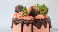 Chocolate-Covered Strawberry Layer Cake Chocolate-Covered Strawberry Layer Cake