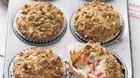 Rhubarb crumble muffins Rhubarb crumble muffins
