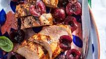Grilled Pork Tenderloin with Cherries Grilled Pork Tenderloin with Cherries