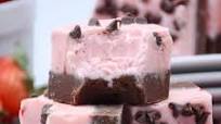 Double Decker Chocolate Strawberry Fudge Double Decker Chocolate Strawberry Fudge