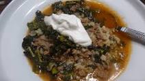 Kiymali Toscana or Tuscan Kale with Ground Beef Kiymali Toscana or Tuscan Kale with Ground Beef