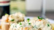 Seafood Appetizer Spread with Toasted Baguettes Seafood Appetizer Spread with Toasted Baguettes