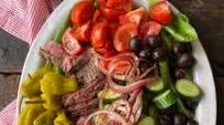 Steak Greek Salad with Tessemae's Steak Greek Salad with Tessemae's
