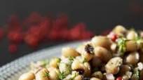 Mavromatika Salata - Black Eyed Pea Salad, Mastiha Vinaigrette Mavromatika Salata - Black Eyed Pea Salad, Mastiha Vinaigrette