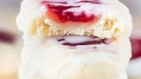 Glazed Strawberry Thumbprint Cookies Glazed Strawberry Thumbprint Cookies