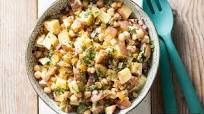 Curried Potato Salad with Golden Raisins and Chickpeas Curried Potato Salad with Golden Raisins and Chickpeas
