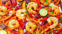 Sheet Pan Shrimp Fajitas Sheet Pan Shrimp Fajitas