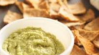 Lima Bean Hummus with Toasted Pita Crisps Lima Bean Hummus with Toasted Pita Crisps