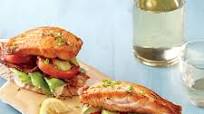 Open-Faced Salmon and Avocado BLTs Open-Faced Salmon and Avocado BLTs