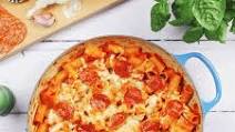 Pepperoni pizza pasta bake Pepperoni pizza pasta bake