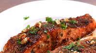 Pecan-crusted Salmon with Bacon Fat Maple Glaze Pecan-crusted Salmon with Bacon Fat Maple Glaze