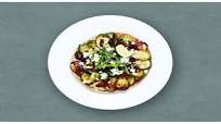 Grilled Vegetable Tostadas with Ancho Chile Sour Cream Grilled Vegetable Tostadas with Ancho Chile Sour Cream