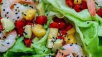 Easy 5 Minute Hawaiin Shrimp Lettuce Wraps Easy 5 Minute Hawaiin Shrimp Lettuce Wraps