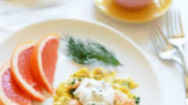 Salmon and Eggs Scramble with Dill Salmon and Eggs Scramble with Dill
