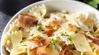 Creamy Bow Tie Pasta with Bacon Creamy Bow Tie Pasta with Bacon