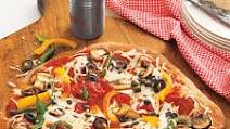 Mushroom, Pepper, Olive and Capers Pizza Mushroom, Pepper, Olive and Capers Pizza