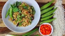 Okra Fried Bomba Rice Recipe Okra Fried Bomba Rice Recipe