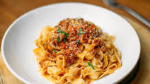 Fettucine Pasta with Bolognese Sauce Fettucine Pasta with Bolognese Sauce