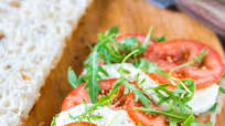 Caprese focaccia sandwich Caprese focaccia sandwich
