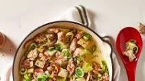 One-Pot Creamy Pork, Leek & Mushroom Stew One-Pot Creamy Pork, Leek & Mushroom Stew