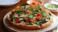 Vegan taco pizza with black beans Vegan taco pizza with black beans
