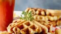 Cheddar Chive Waffle Sandwiches Cheddar Chive Waffle Sandwiches