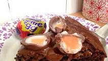 Chocolate Fudge Brownie Creme Egg Pizza Chocolate Fudge Brownie Creme Egg Pizza