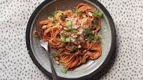 Spaghetti with Sicilian Pesto Spaghetti with Sicilian Pesto