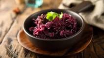 Braised red cabbage with ginger and garlic Chinese style Braised red cabbage with ginger and garlic Chinese style